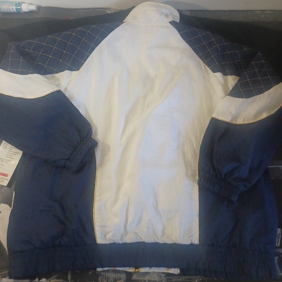 *PREOWN/NWT [Brand,Active Frontier Apparel™️] Zip-Up Dark NAVY/White Windbreaker - Picture 4 of 6